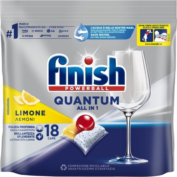 FINISH POWERBALL QUANTUM ALL IN 1 18 TABS LEMON